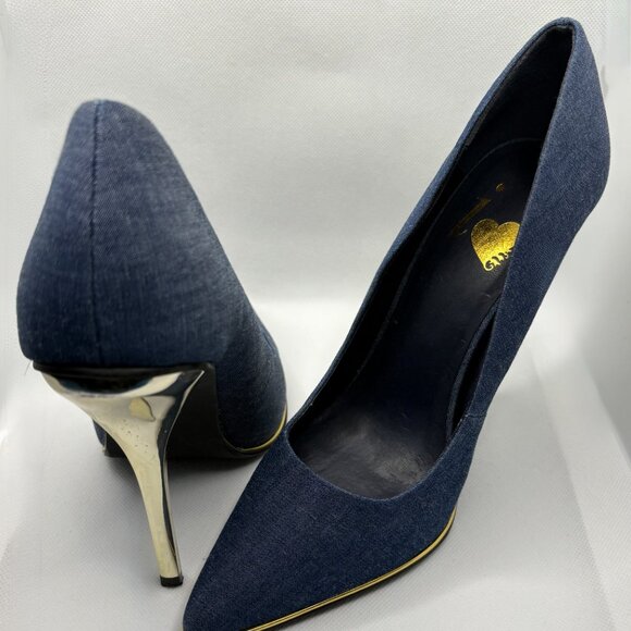 Charlotte Russe, i <3 Shoe, Denim, Stiletto Heel - Picture 4 of 8